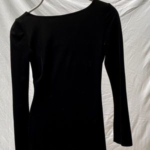 Laundry by Shelli Segal Black Velvet cocktail Dress